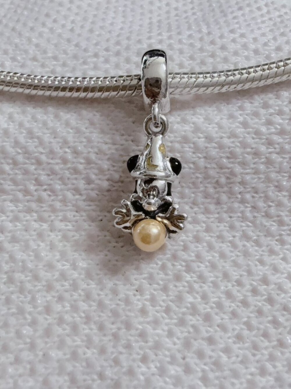 Sorcerer Mickey Dangle Charm For Pandora Bracelet or Necklace